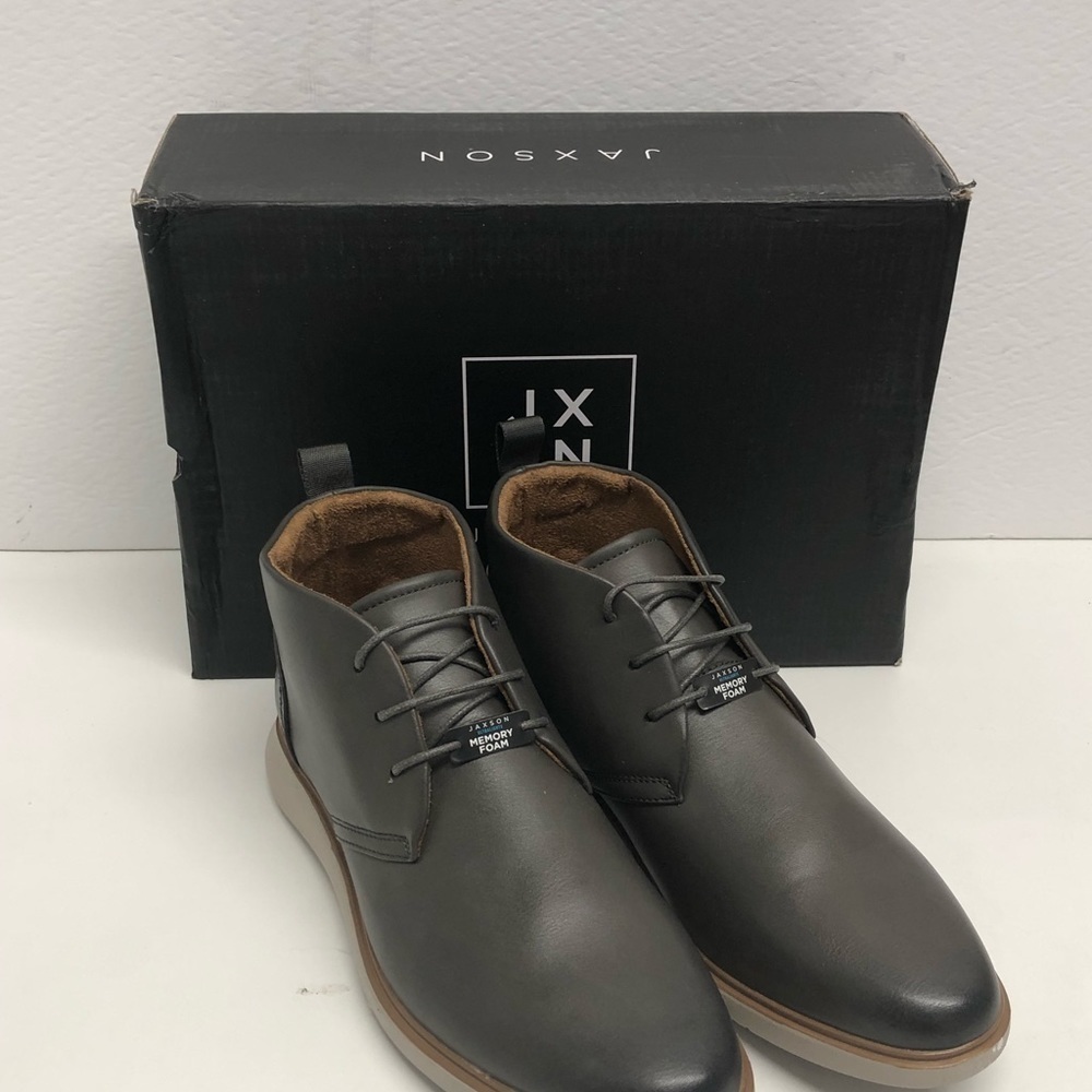 Jaxson casual chukka boot lace up gray sneakers - Picture 2 of 4
